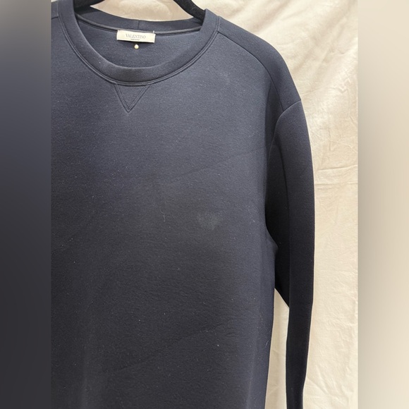 Valentino Men's Navy Modal Rockstud Sweatshirt - Picture 3 of 8